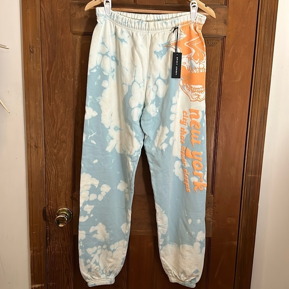 Spirit Jersey Unisex New York Sweatpants 100% Cotton Size Small